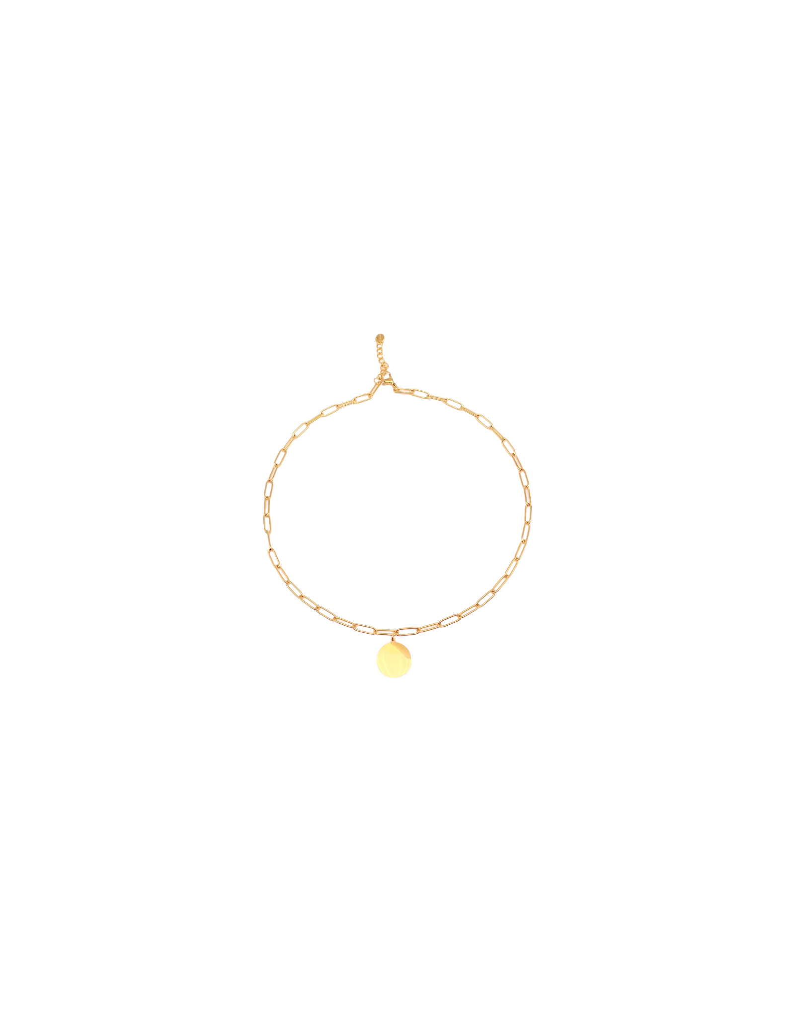Plaque Steel Necklace | Steel Necklace with Plaque | Malu Maiese