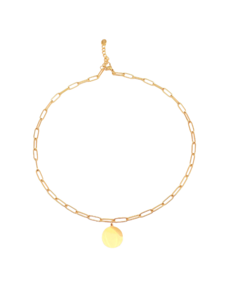 Collar Acero Plaque | Collar Corto con Placa en Acero | Malu Maiese Collar Acero Plaque | Collar Corto con Placa en Acero | Malu Maiese