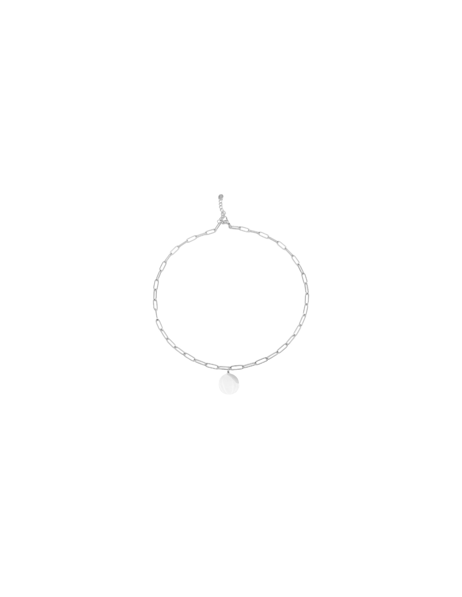 Plaque Steel Necklace | Steel Necklace with Plaque | Malu Maiese