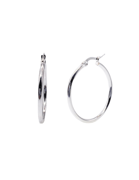 Steel Basic Hoop Earrings | Stainless Steel Hoops In Different Sizes Steel Basic Hoop Earrings | Stainless Steel Hoops In Different Sizes