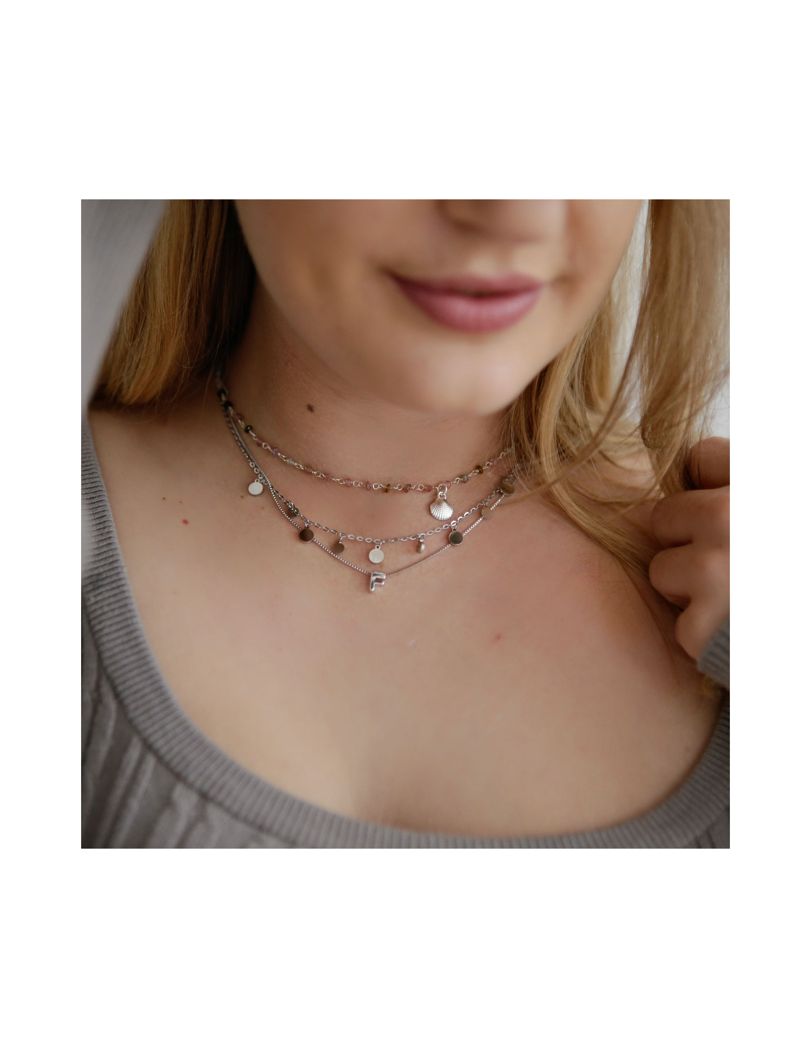 Colar Aço Medalinhas | Colar com Moedinhas em Aço | Malu Maiese