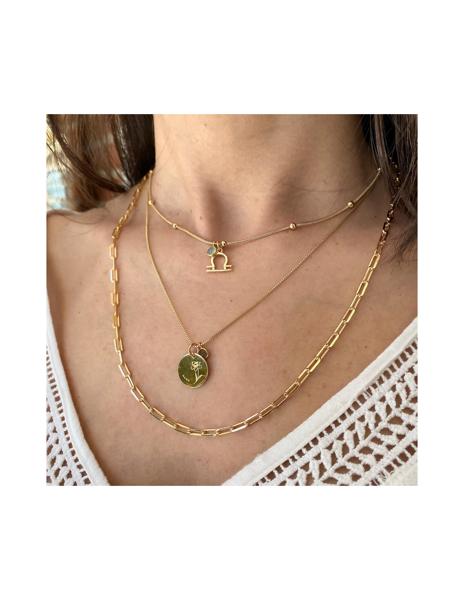Colar Zodiac Stone | Colar Personalizado Zodiaco | Malu Maiese