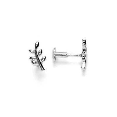 Leaves Piercing Earring | 925 Silver Piercing | Malu Maiese 2