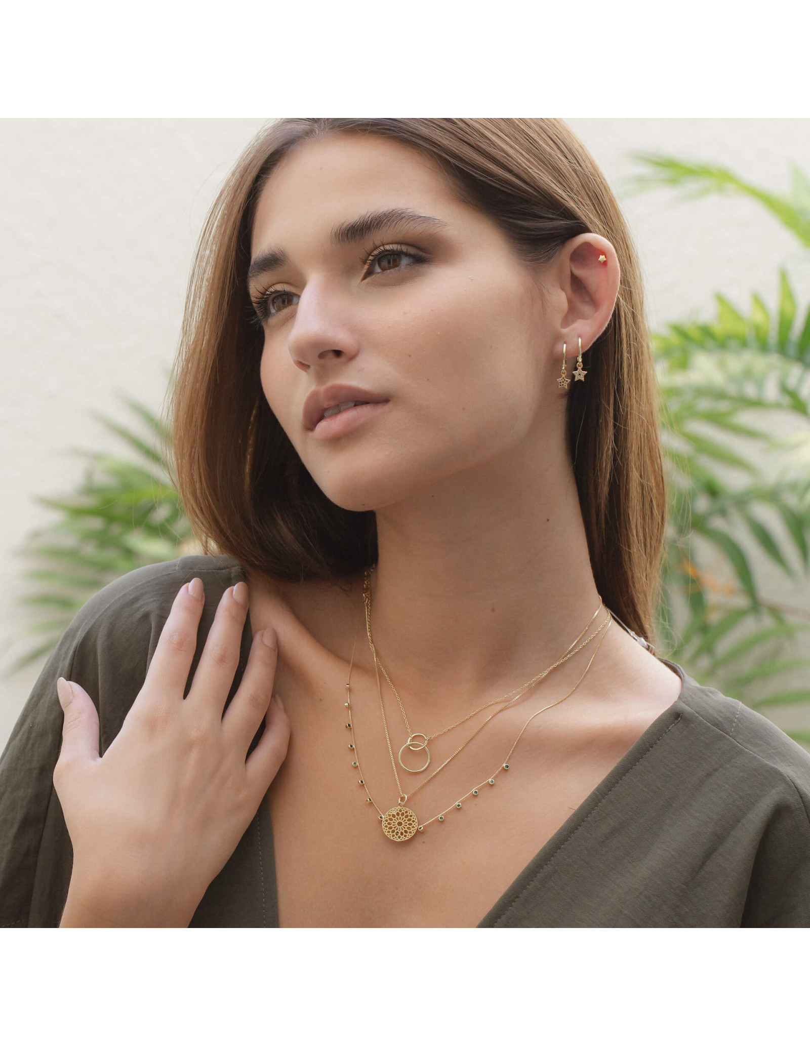 Union Necklace | Necklace with Two United Circles  | Malu Maiese