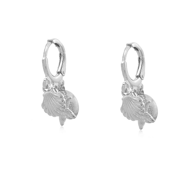 del Mare Hoop Earrings | stars and shells hoop earrings | Malu Maiese 2