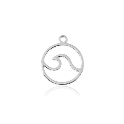 Charm Ola | Colgante en Plata de Ley para Personalizar tus Joyas