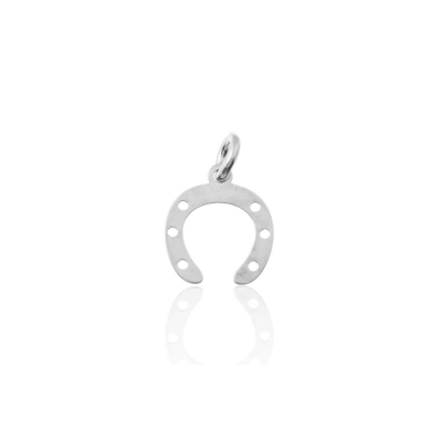 Charm Ferradura | Personalize suas Joias com Pingente Ferradura Prata 2