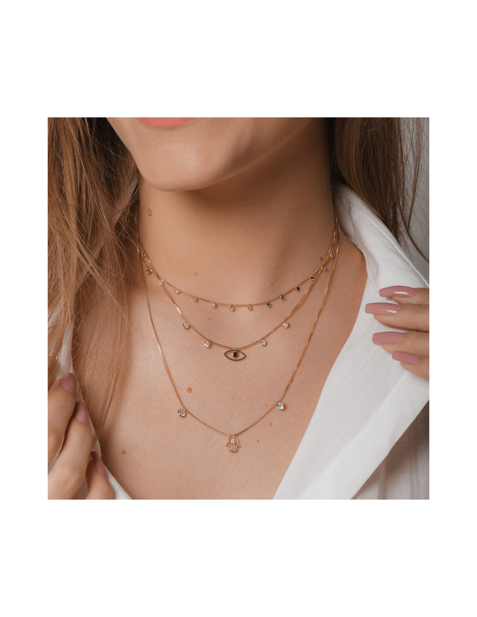 Collar Ojo Griego | Collar con Colgante de Ojo Griego | Malu Maiese
