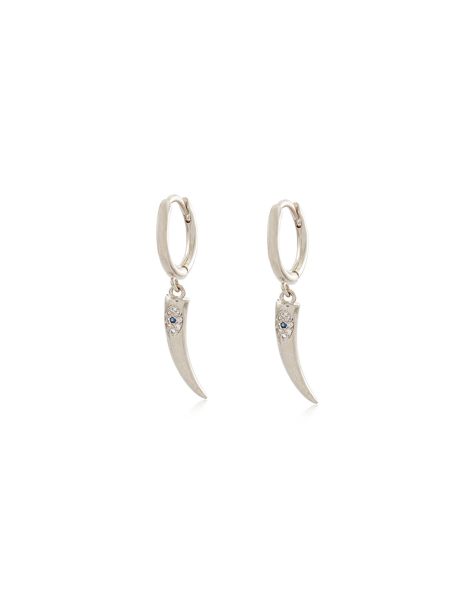 Argola Cornicello | Brinco de Argola com Pingente de Corno