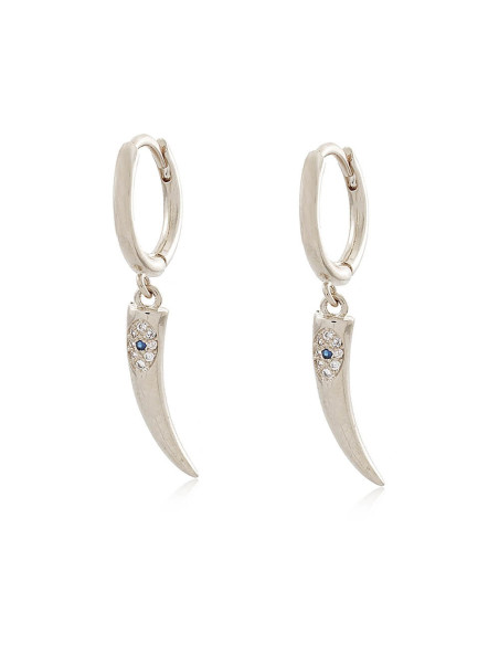 Argola Cornicello | Brinco de Argola com Pingente de Corno Argola Cornicello | Brinco de Argola com Pingente de Corno