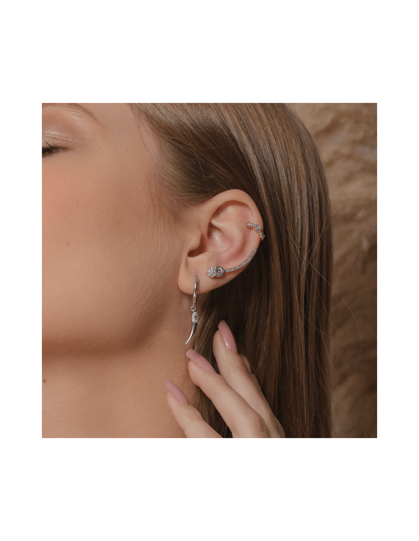 Pendientes Trepadores Anahata | Trepadores Chapados Oro | Malu Maiese