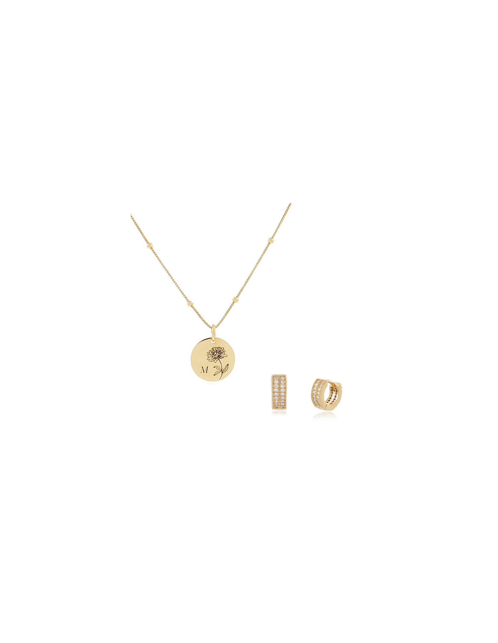Pack Birth Flowers & Argola | Presente Personalizado | Malu Maiese