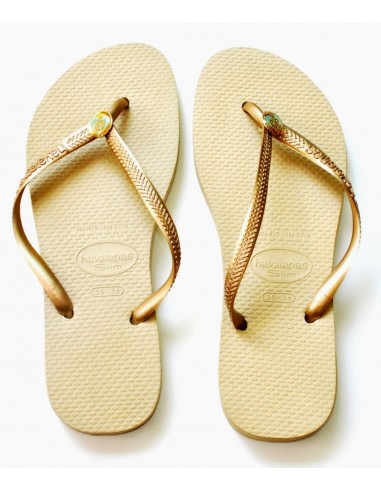 Havaianas SLIM Dorada Piercing