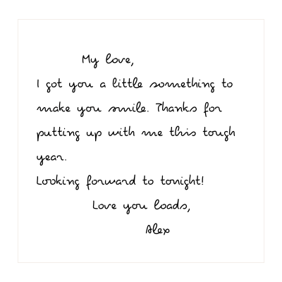 Free card to add a special message to your gift | Malu Maiese 2