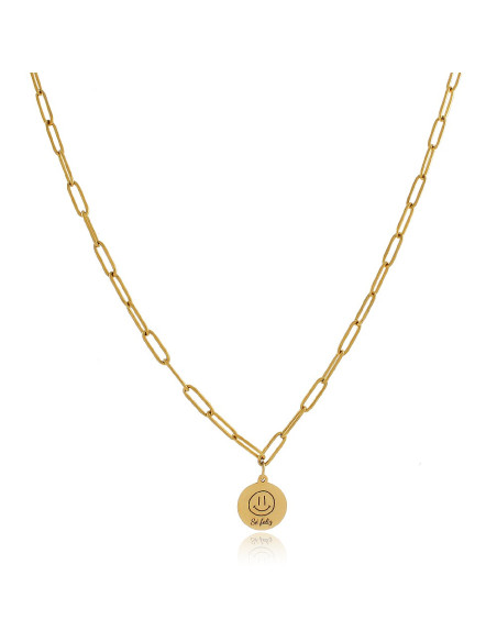Collar Acero Plaque | Collar Corto con Placa en Acero | Malu Maiese Collar Acero Plaque | Collar Corto con Placa en Acero | Malu Maiese