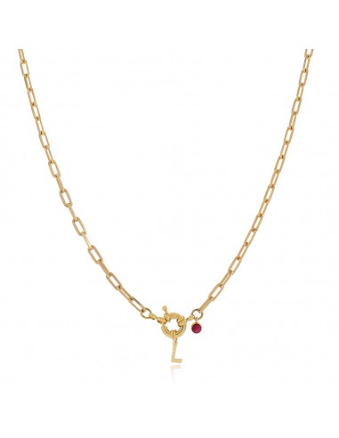 Initials Sailor Clasp Necklace