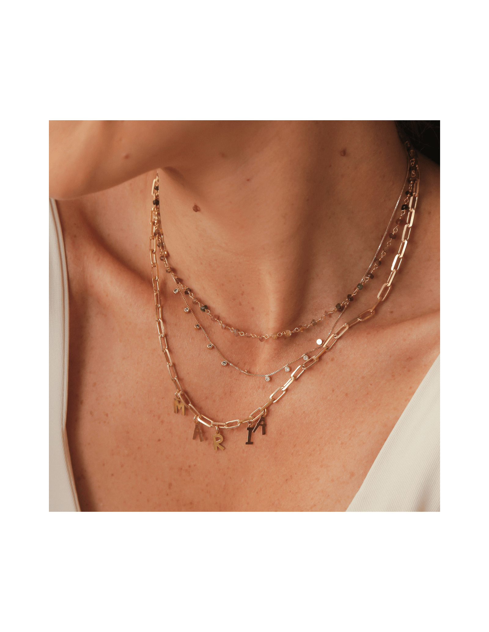 Collar Lettre | Joyas Personalizadas | Malu Maiese