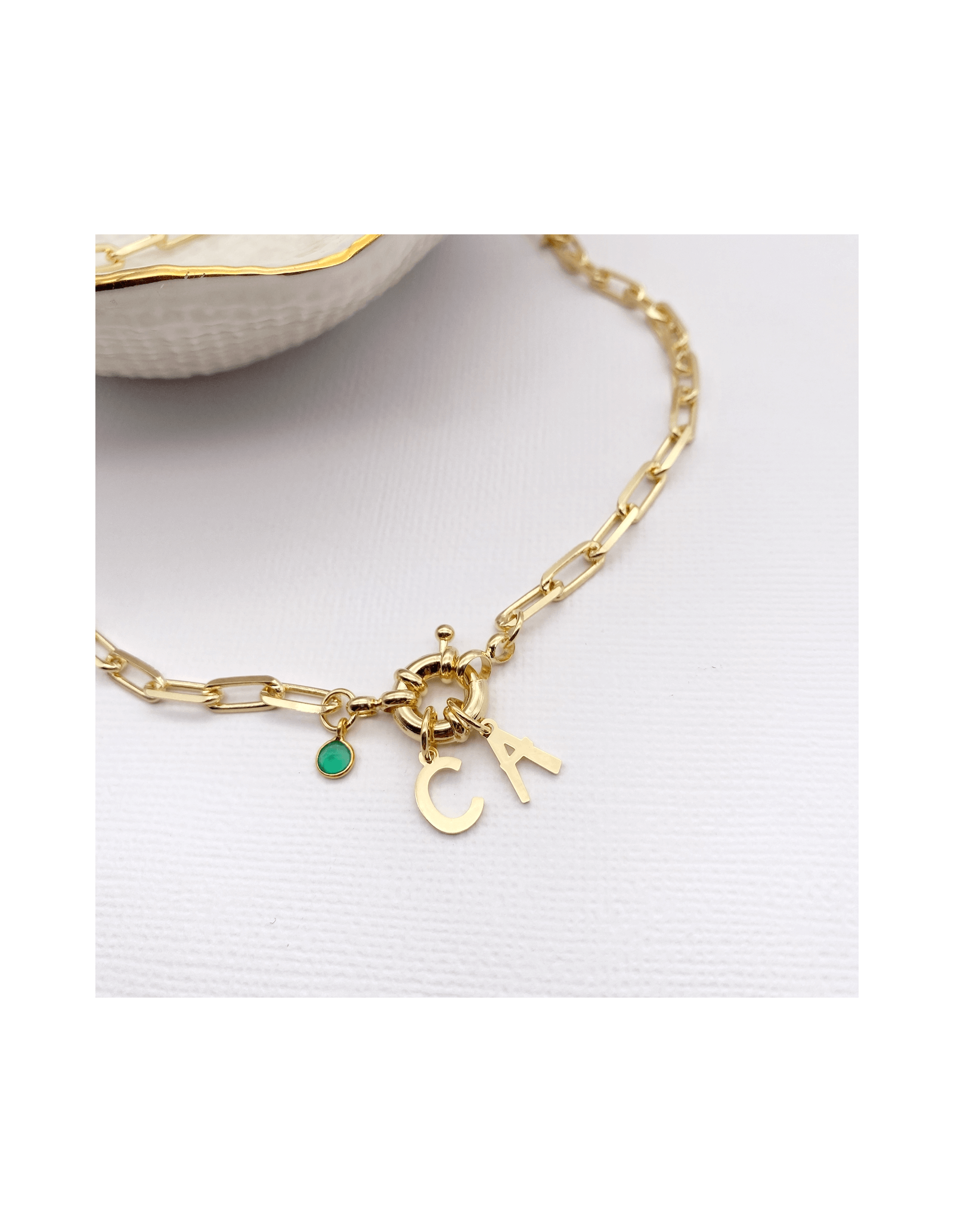 Two Initials Sailor Necklace | Personalised Necklaces | Malu Maiese
