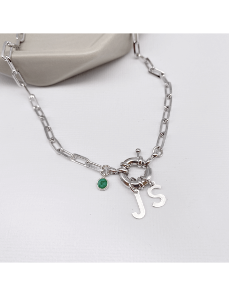 Two Initials Sailor Necklace | Personalised Necklaces | Malu Maiese Two Initials Sailor Necklace | Personalised Necklaces | Malu Maiese