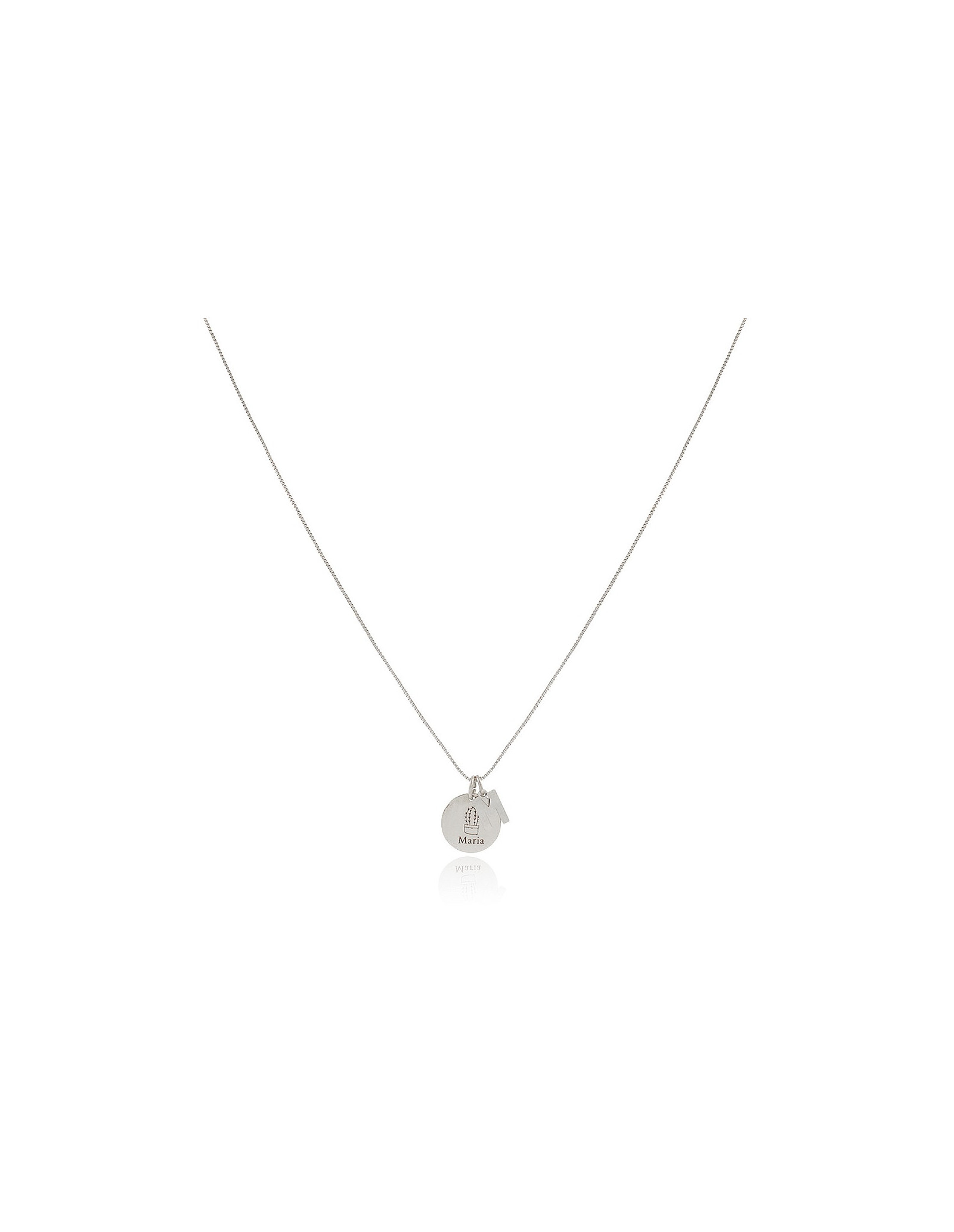 Plaque Initials Necklace | Personalised Necklace | Malu Maiese