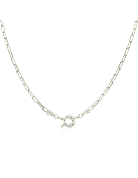 Sailor Clasp Necklace | Silver Short Necklaces Plated in 18k Gold Sailor Clasp Necklace | Silver Short Necklaces Plated in 18k Gold