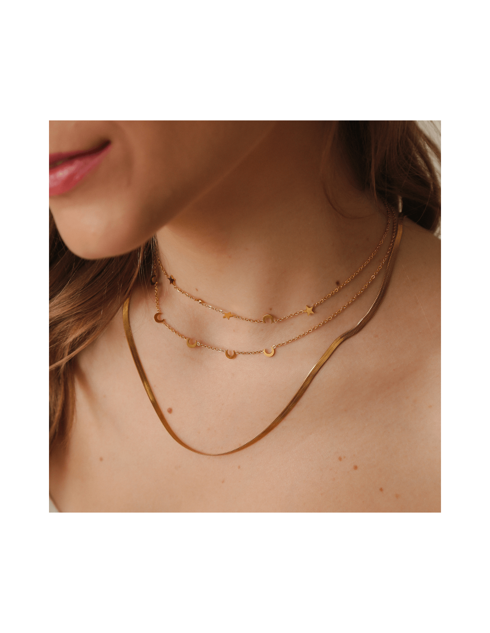 Collar Acero Pietra | Cadena de Serpiente en Acero | Malu Maiese