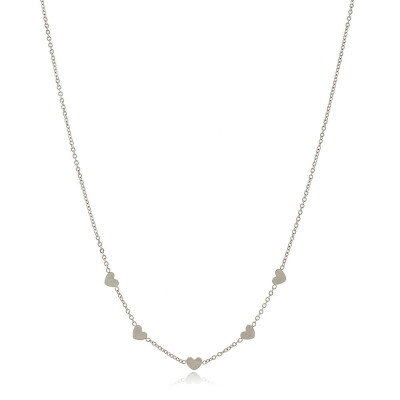 Amore Steel Necklace | Short Necklace with hearts| Malu Maiese 2
