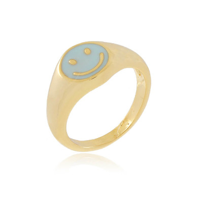 Smiley Steel Ring | Stainless Steel Rings | Malu Maiese 2