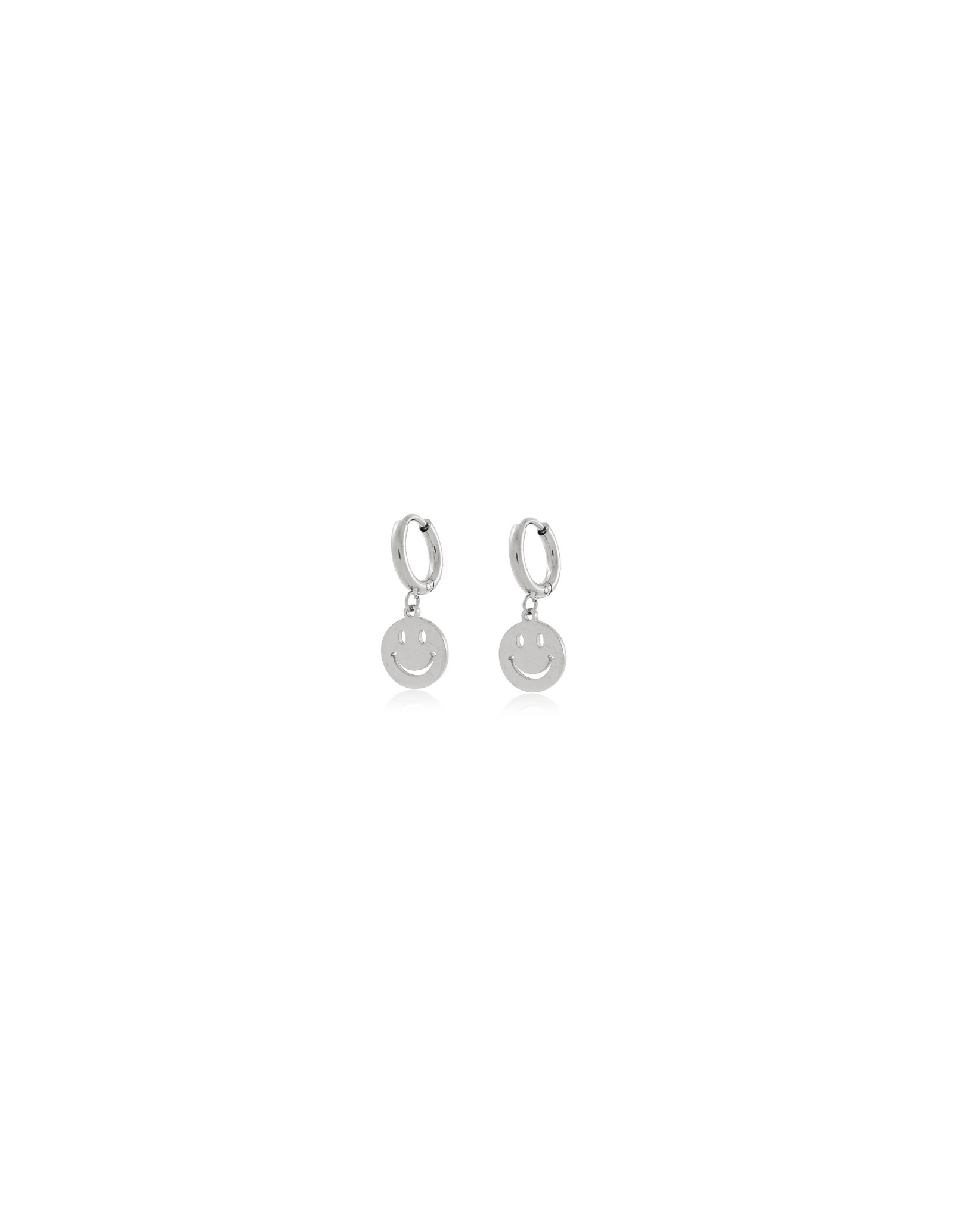 Argola Aço Smiley | Brincos com Charms | | Malu Maiese