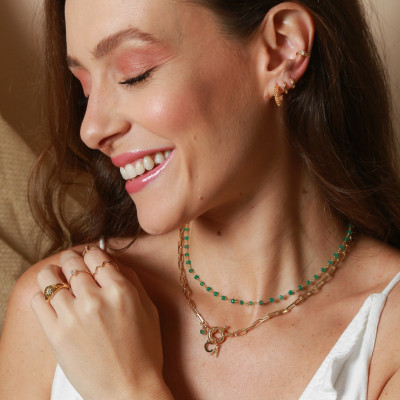 Frutta Choker Necklace | Short necklace with gemstones | Malu Maiese 2