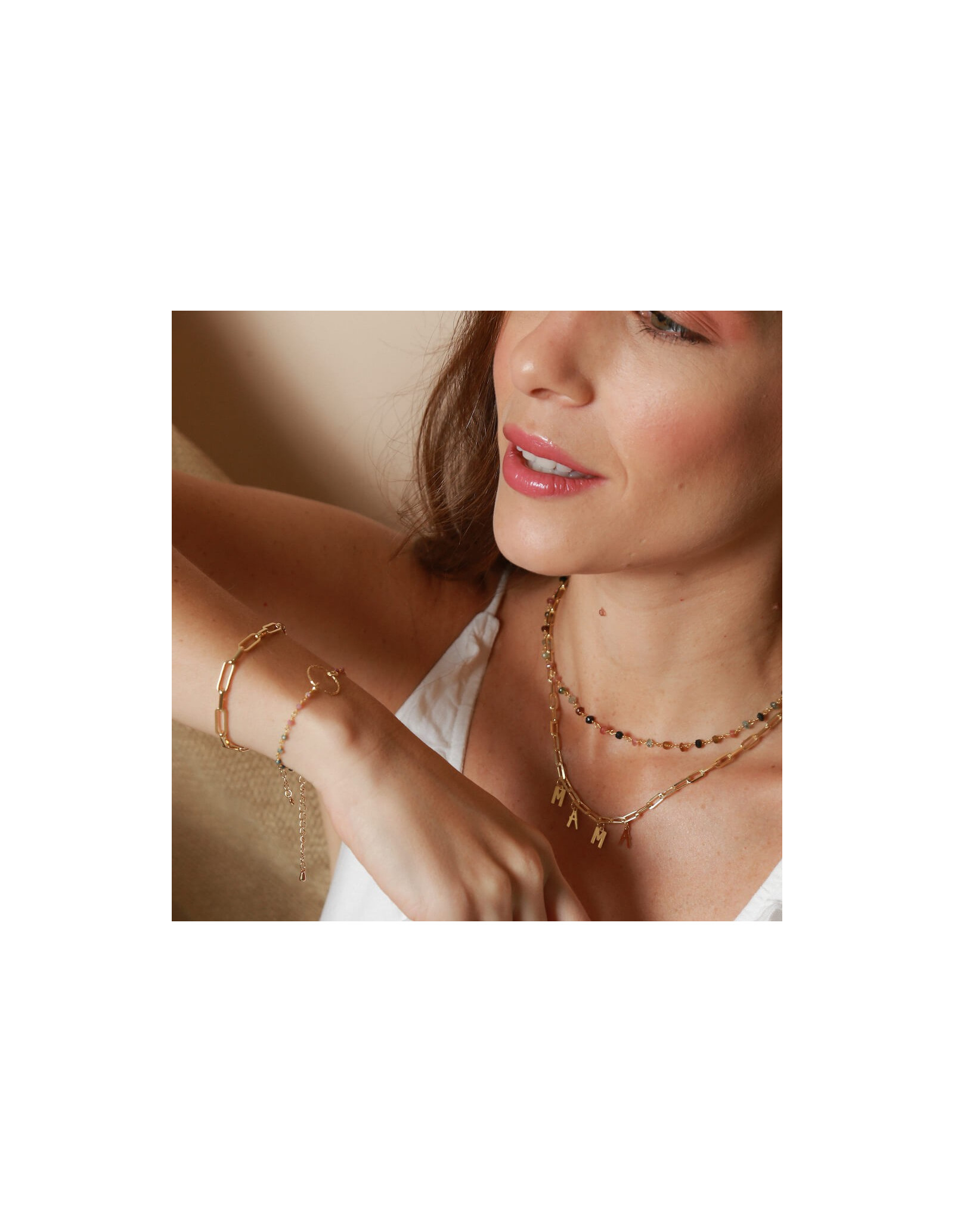 Collar Choker Tutti Frutti | Gargantilla con minerales | Malu Maiese