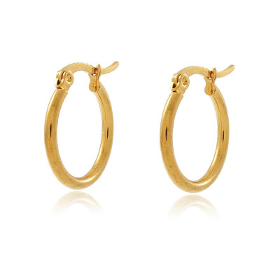 Steel Basic Hoop Earrings | Stainless Steel Hoops In Different Sizes 2