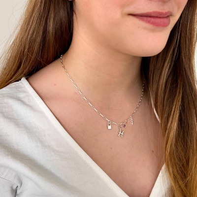 Collar Ava Plata | Cadena de Eslabones en Plata | Malu Maiese 2