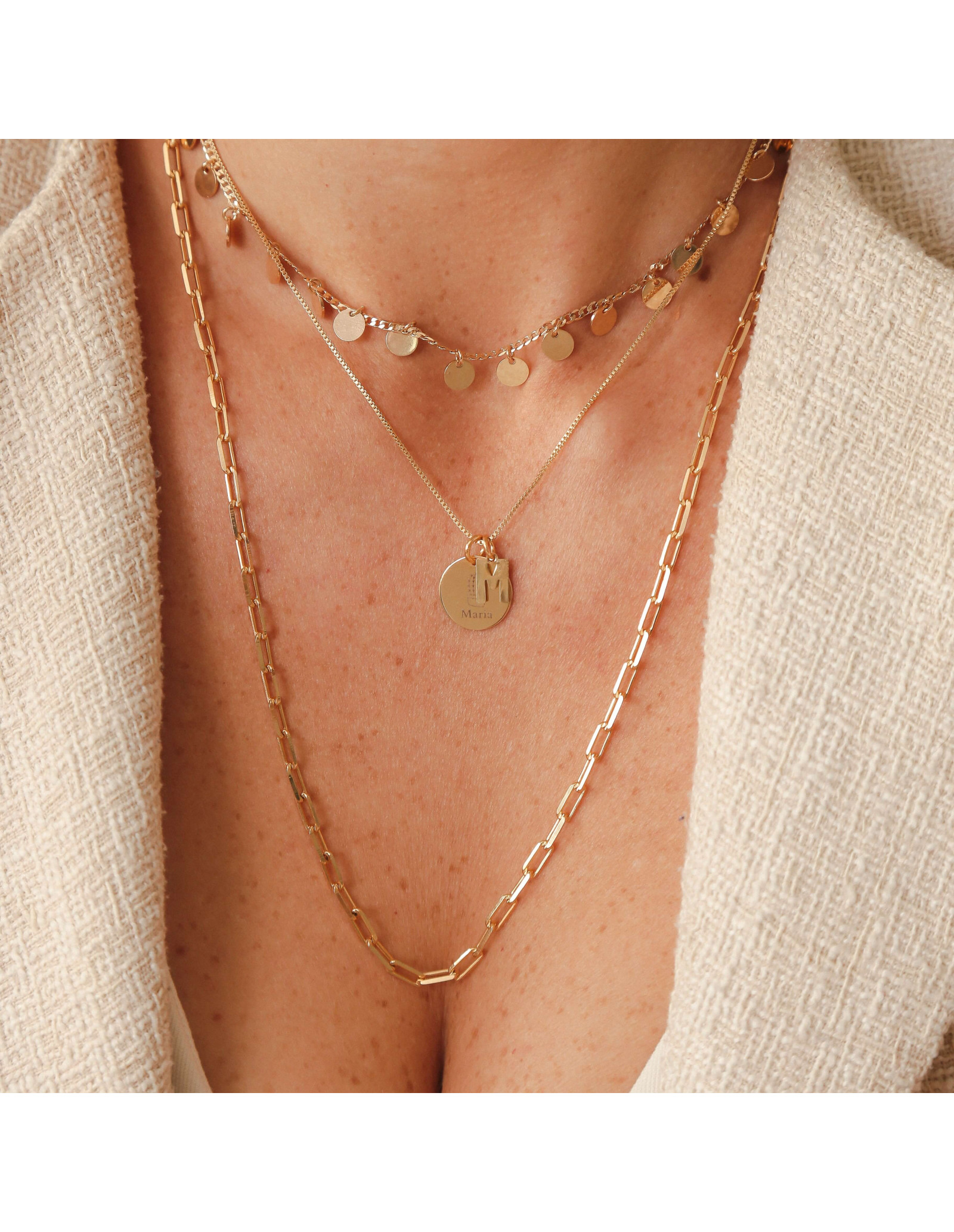 Little Medals Choker Necklace | Little medals necklace | Malu Maiese