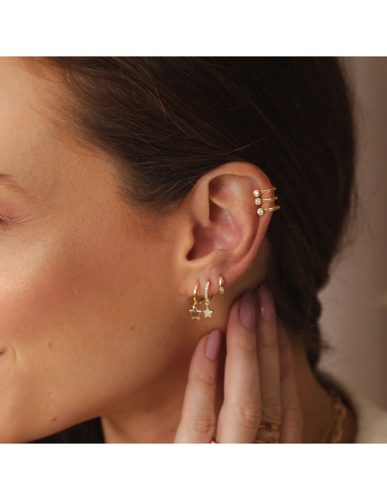 Aros Mini Estrella | Pendientes con charms | Malu Maiese