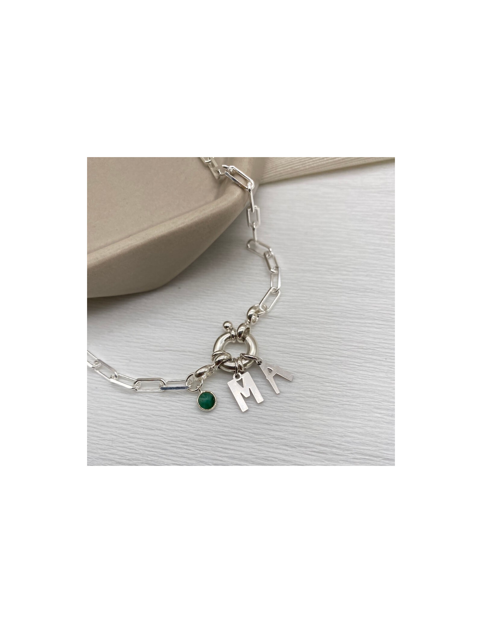 Two Initials Sailor Necklace | Personalised Necklaces | Malu Maiese