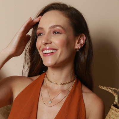 Lia Necklace | Chokers Plated in 18k Gold | Malu Maiese 2