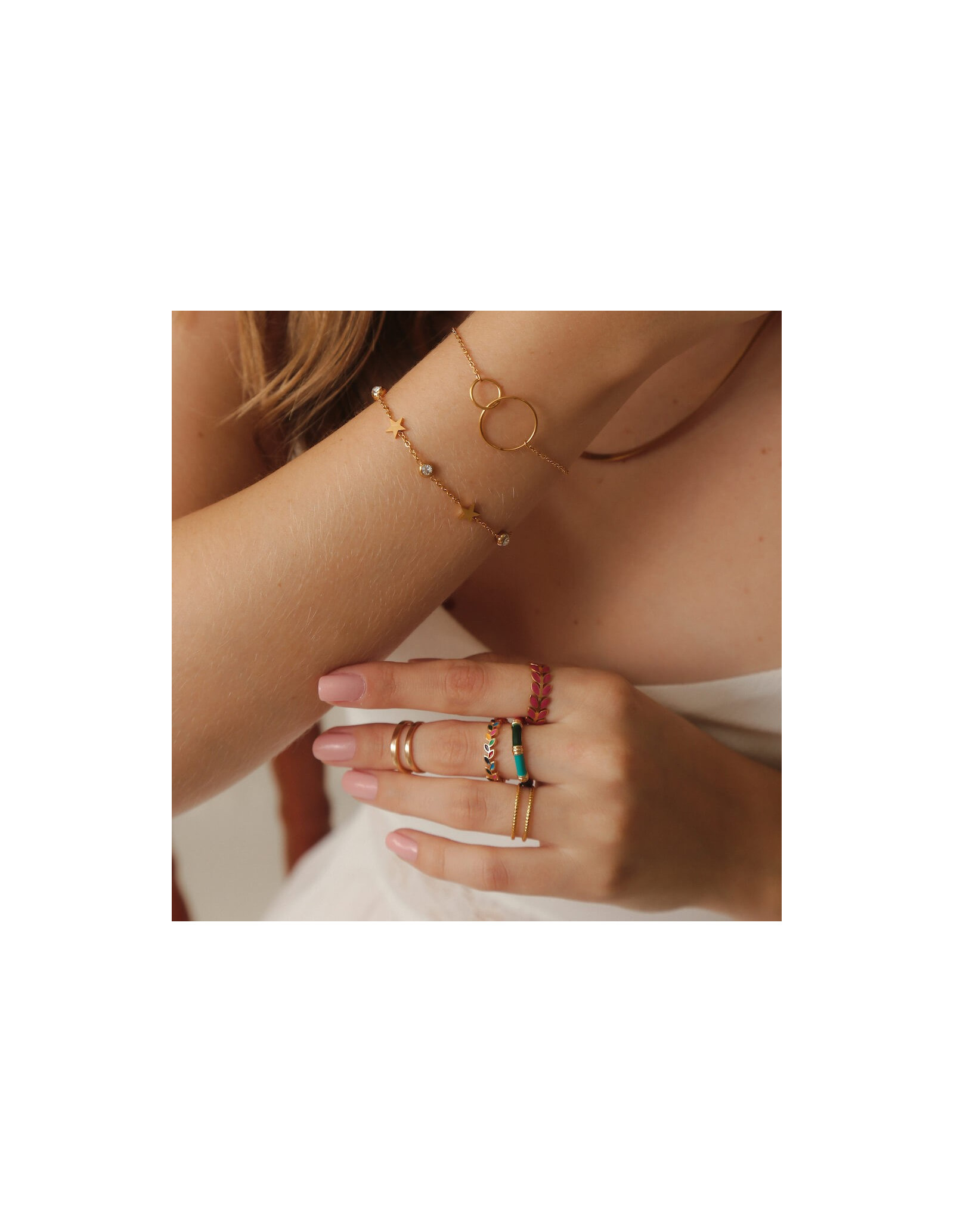 Colour Block Ring | Resin Rings with Adjustable Size | Malu Maiese