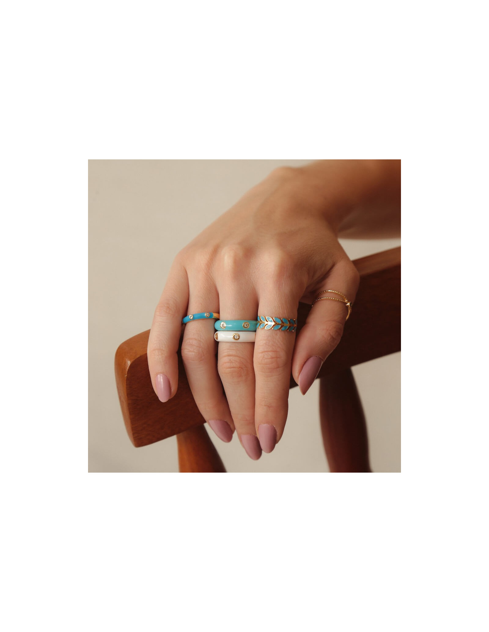 Slim Colour Ring | Colourful Resin Rings | Malu Maiese