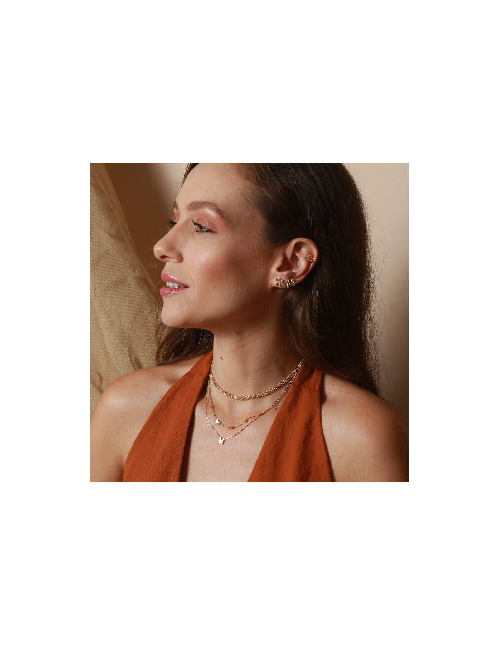 Trio Flower Ear Climbers | 18k Gold Plated Ear Climbers