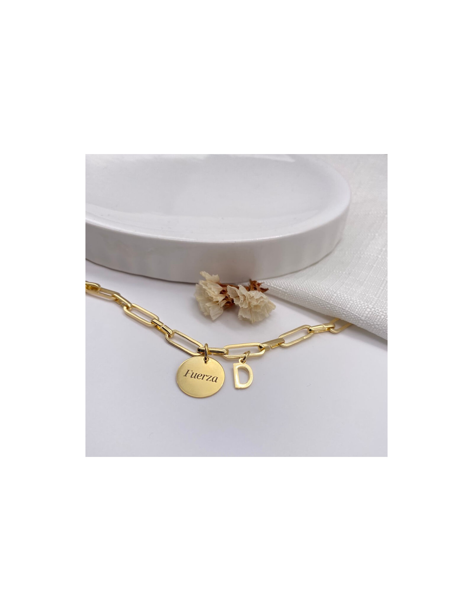 Pulseira Plaque Initials | Pulseira Personalizada | Malu Maiese