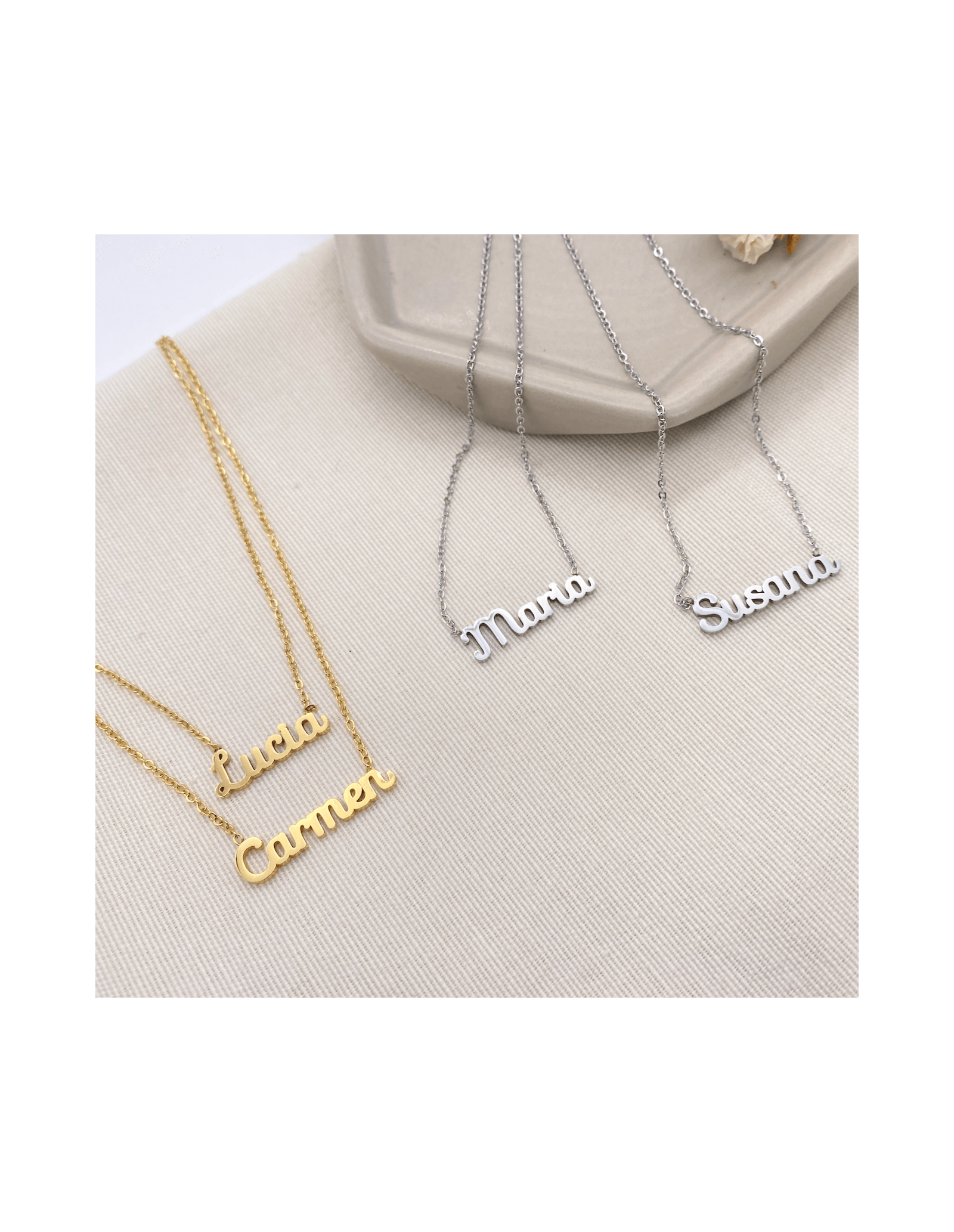 Colar Aço My Name | Colar Nome Personalizado em Aço | Malu Maiese
