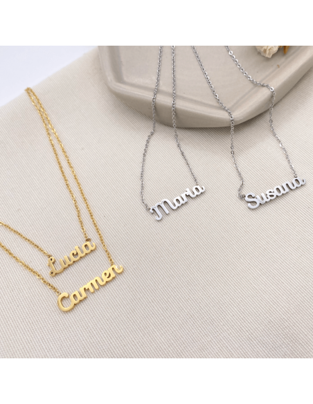 Collar Acero My Name | Collar Acero Nombre Personalizado | Malu Maiese Collar Acero My Name | Collar Acero Nombre Personalizado | Malu Maiese