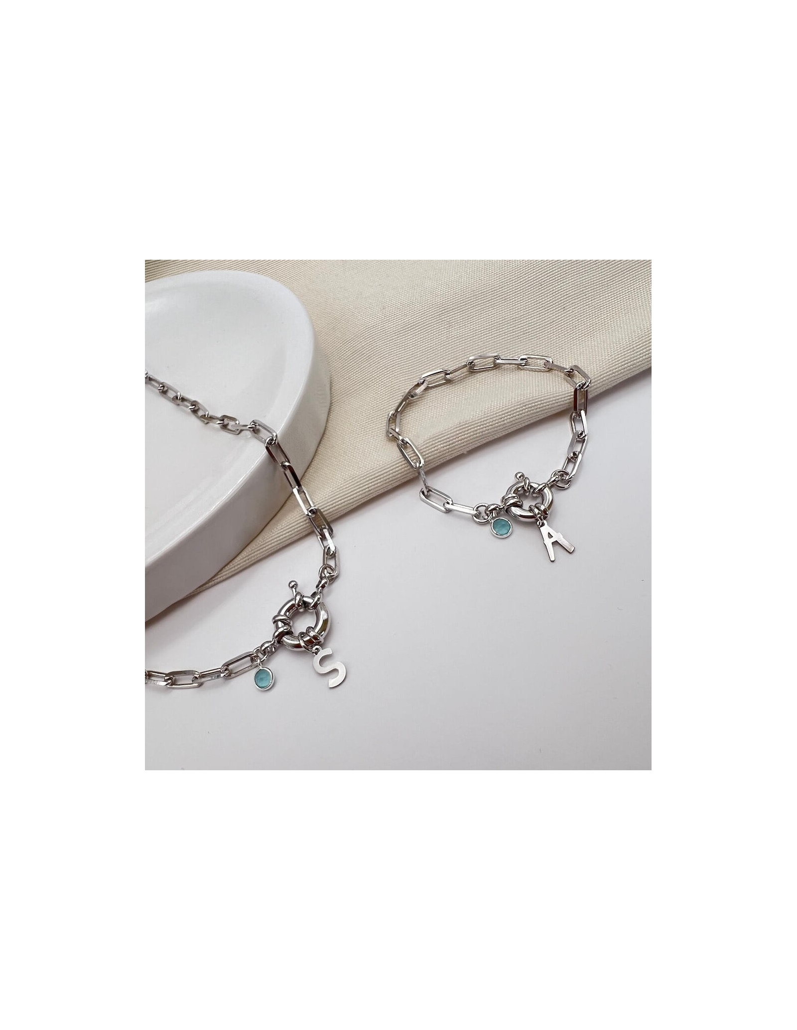 Pack Colar&Pulseira Boia Initials | Joias Personalizadas | Malu Maiese