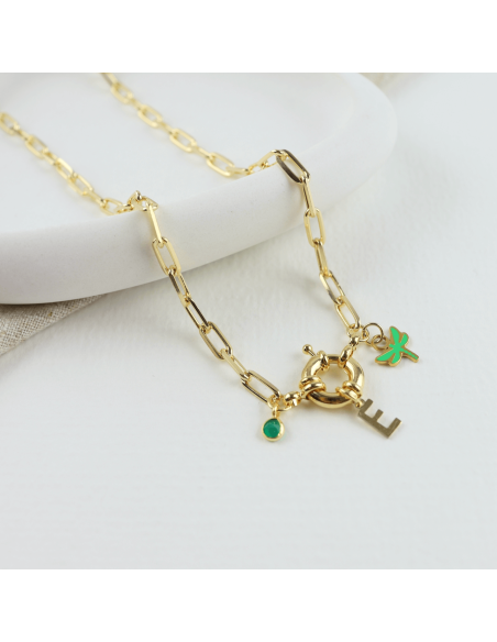 Initials & More Sailor Necklace | Personalised Necklace | Malu Maiese Initials & More Sailor Necklace | Personalised Necklace | Malu Maiese