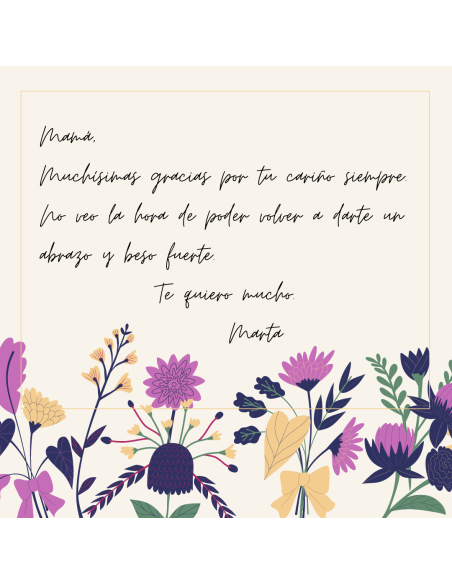 Mum Card | Exclusive Malu Maiese design card for mums | Malu Maiese Mum Card | Exclusive Malu Maiese design card for mums | Malu Maiese