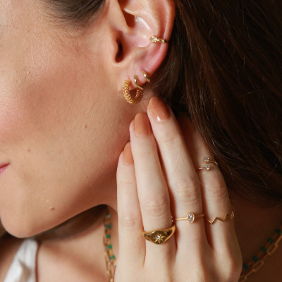 Anillo Sello Stella | Anillo Sello con Estrella | Malu Maiese 2