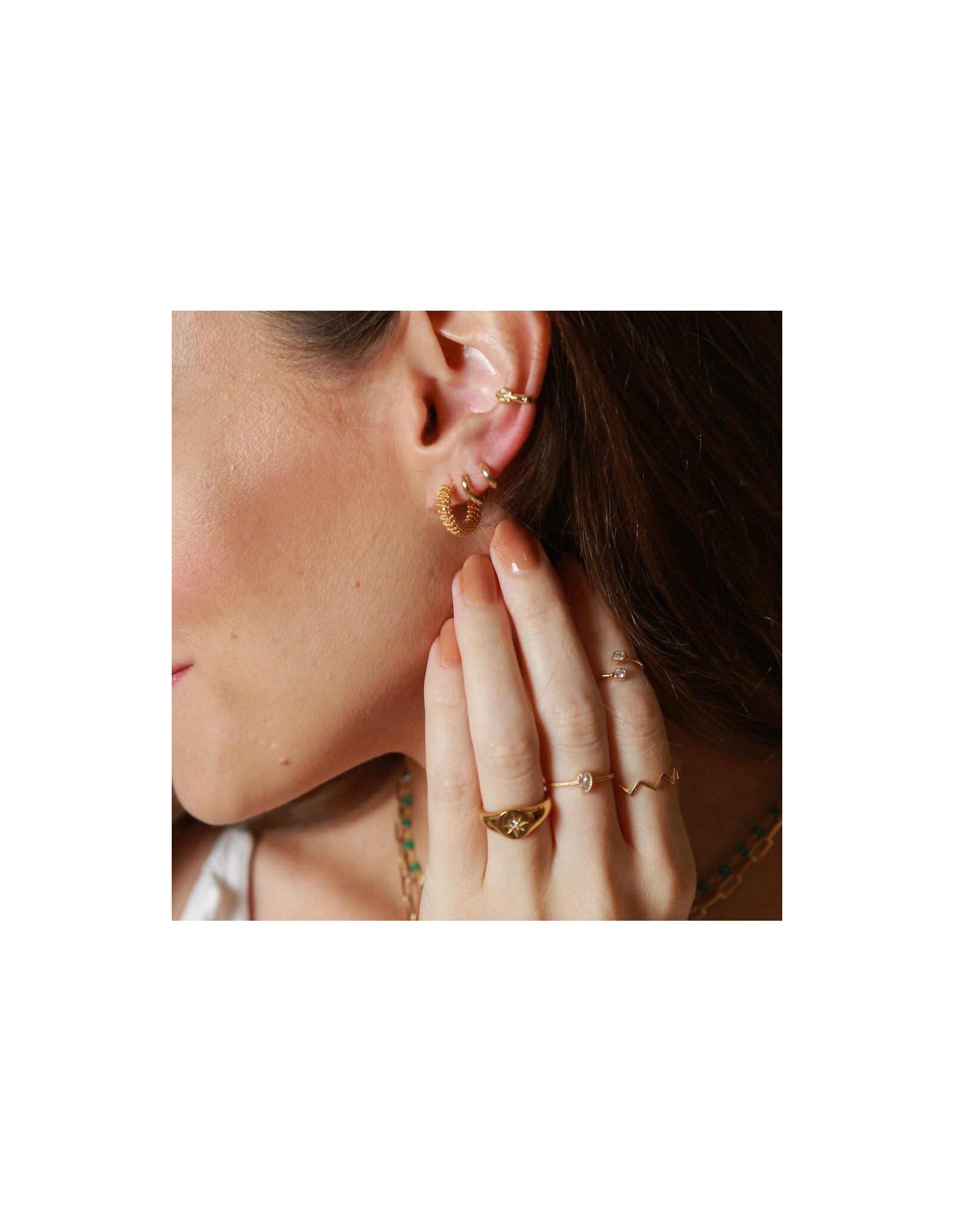 Aros Lolita | Pendientes de aro oro 18k, diseño exclusivo, 3 tamaños.
