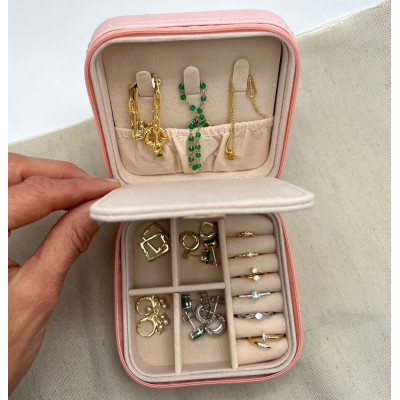 Joyero | Organizador de joyas portátil con espejo | Malu Maiese 2