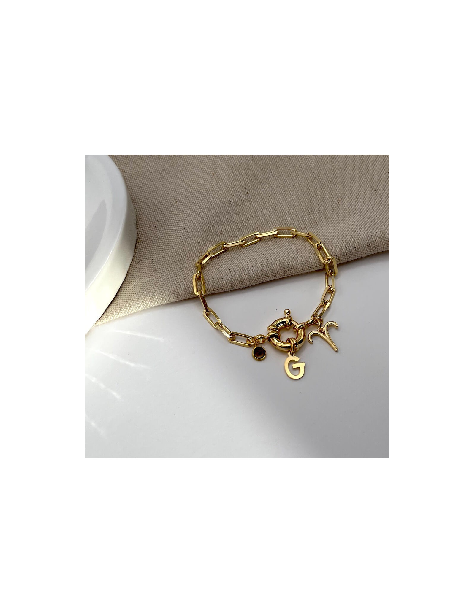 Sailor Initial & Zodiac Bracelet | Personalised Gifts | Malu Maiese